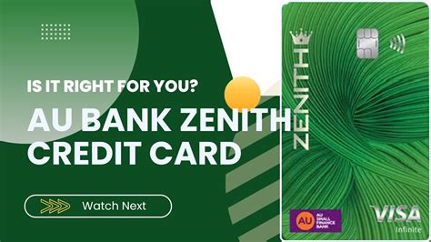 AU Bank Zenith Credit Card .